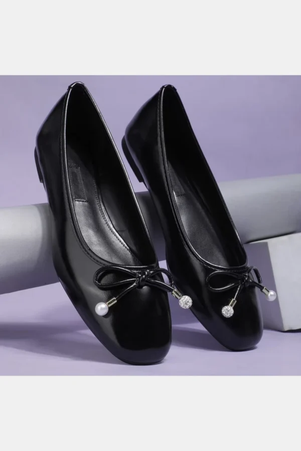 S25FWNW5516245_BLACK.webp Veronica 4PR Synthetic Slip-On Women's Casual Wear Ballerinas